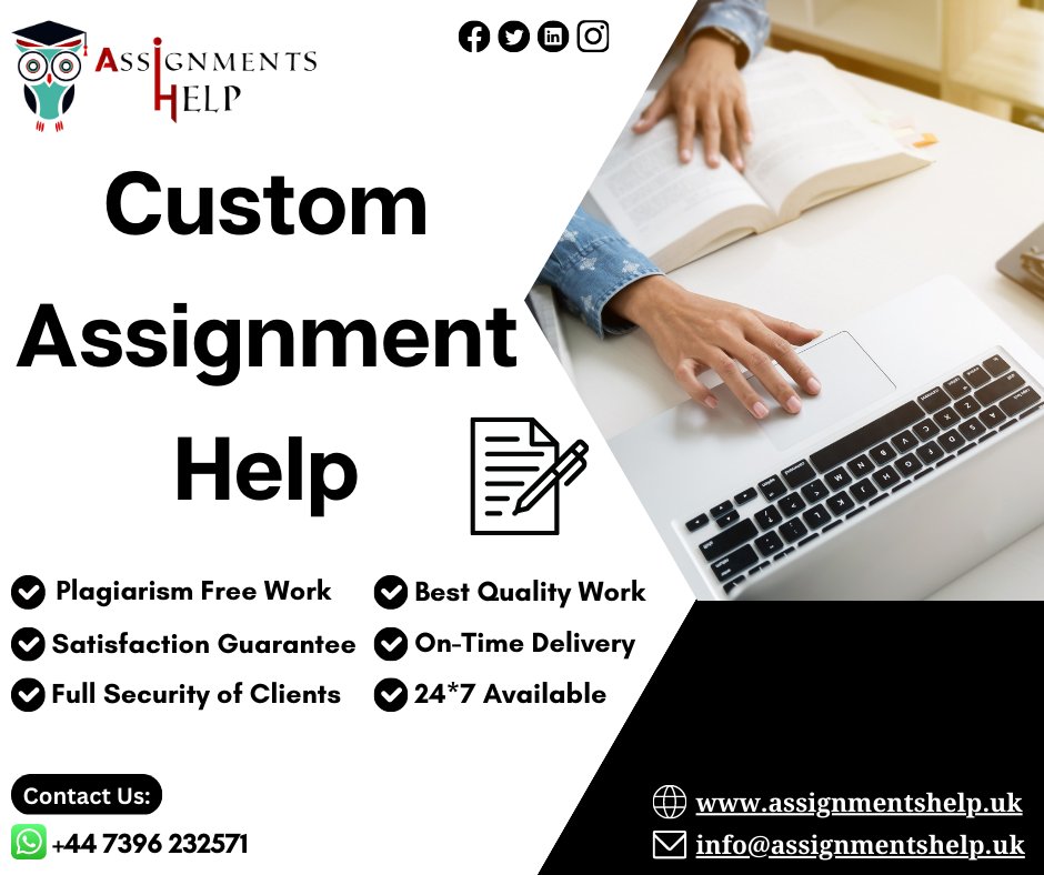 AssignmentsHe59's tweet image. Be confident! Because you choose our Custom Assignment Help Services.
Order Now:
#customassignment #customassignmenthelp #customassignmentwritinghelp #assignmenthelp #onlineassignmentwritingserviceshelp #customassignmenthelponline #help #assignmentshelp