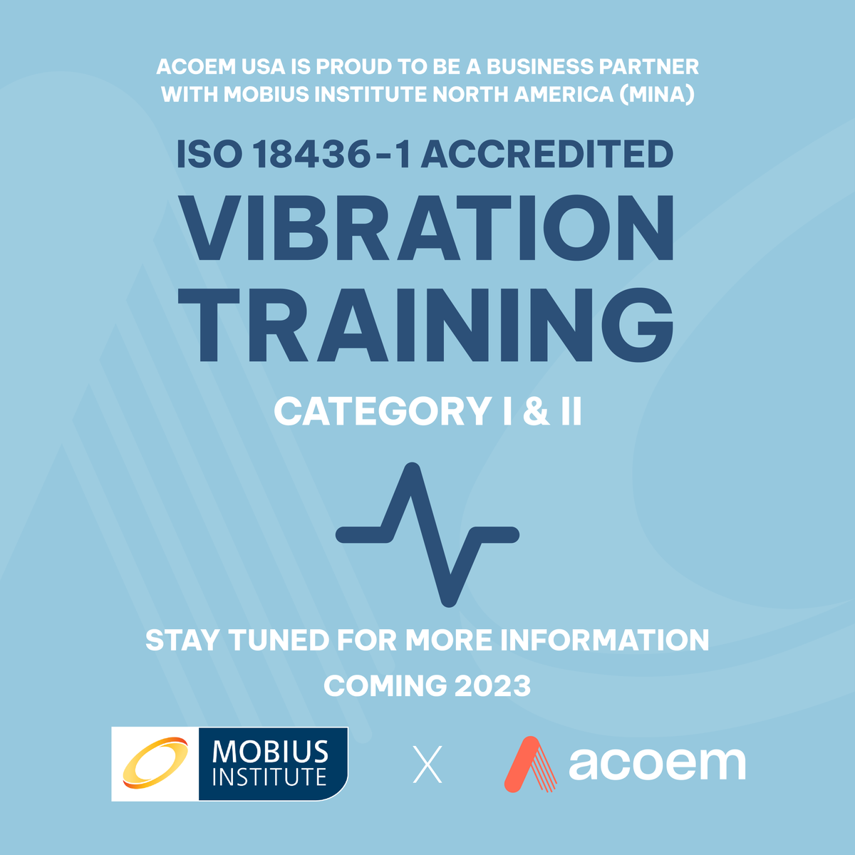 AcoemUSA's tweet photo. ๐ฃ We proudly announce our business partnership with Mobius Institute North America! Stay tuned for dates. ๐ฃ๏ธ
#acoemusa #mobiusinstitute #vibrationanalysis #vibrationtraining https://t.co/7Q6Z1ypAky