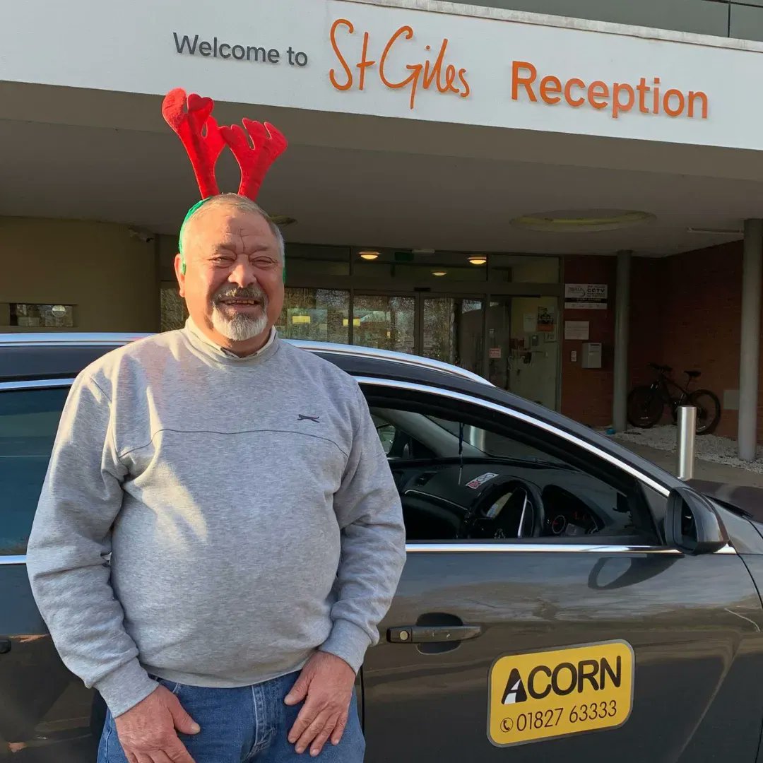 We're honoured to share Mark's story - a taxi driver working this Christmas and donating the fares to St Giles 🧡

Marks supports us after the care we provided to his late wife, Lynette, and the bereavement support he later received. Read his story: buff.ly/3HVj4Mt