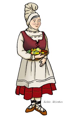 Azelais's tweet image. Sin embargo para mis hijas y para los niños de las últimas décadas Olentzero ha venido acompañado de Mari Domingi. Pero ¿Quién es Mari Domingi? ¿De dónde ha salido? ¿Jus dat bich?