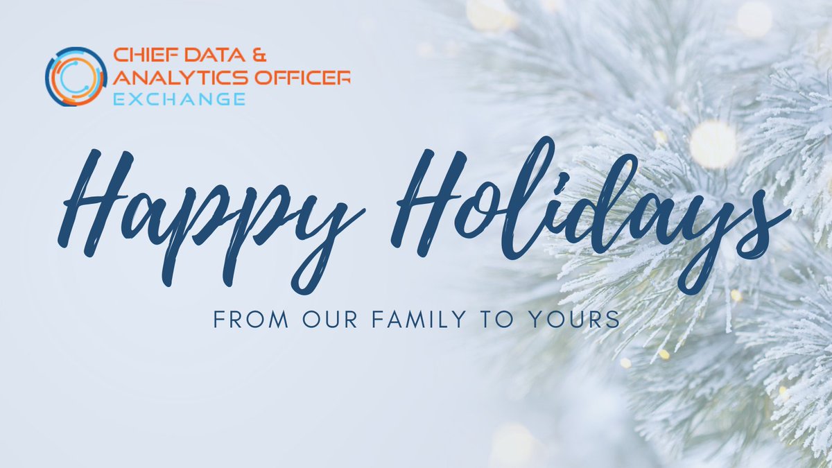 CDAO_Exchange's tweet image. Happy Holidays from the CDAO Exchange! Enjoy time with family and friends!