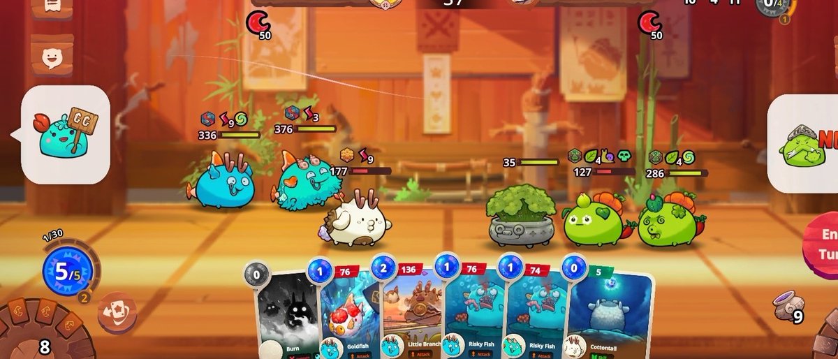 Jaetzy08's tweet image. What do you think will happen in this round? 7 energy in total and my backline aqua going to be in fury form🔥🔥🔥.

Again, thank you so much @triballygames for this great team  #GiftofAxie @RareAxies @bestaxies @TQ_Games @AxieInfinity #PracticeMode.