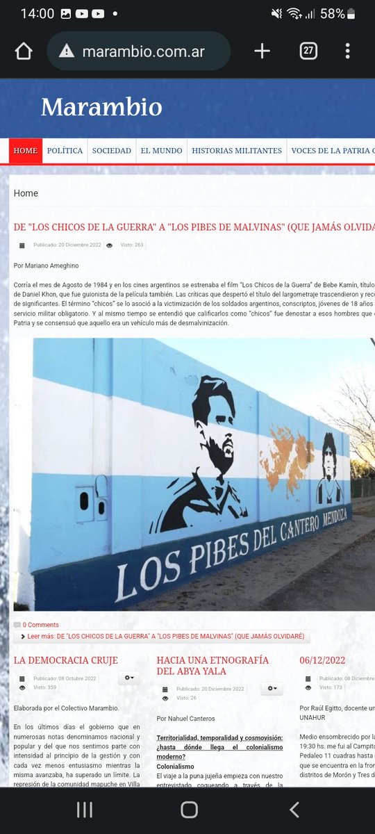 De los “chicos de la guerra” a “los pibes que jamás olvidaré