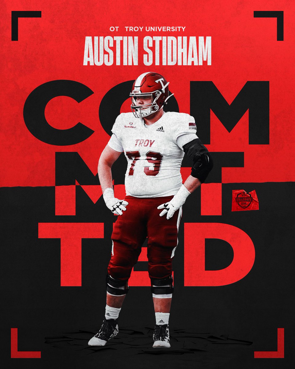 Time for the next level! 🔥 Austin Stidham earned his spot on the All-Sun Belt First Team after another big season & made history by receiving his third College Sports Communications Academic All-America honor. Welcome, Austin 🤝   #NFLPABowl | #Path2Pasadena | #RiseToBuild