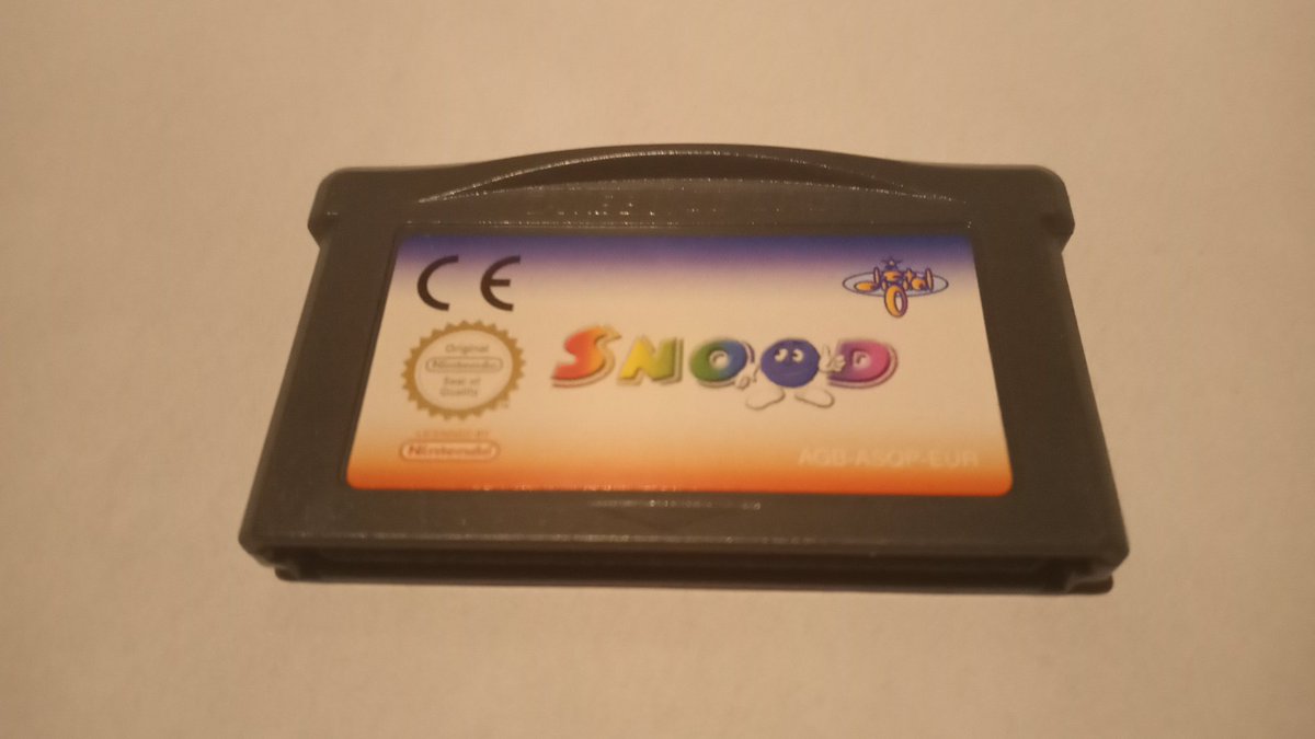 clear3st's tweet photo. Finally got Snood for the GBA 🤩 #Snood #ForgetLifePlaySnood #GameBoy https://t.co/INVDOYVaVj