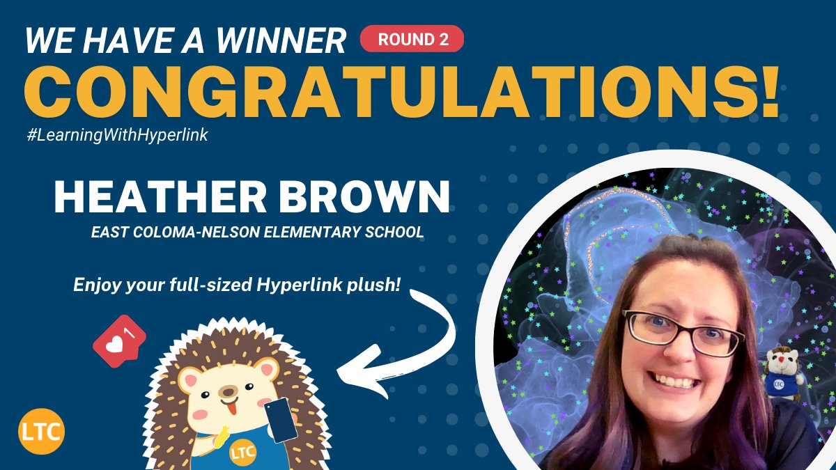 ltcillinois's tweet photo. Someone’s getting an early gift under the tree. And that someone is @browniesedbites our #LearningWithHyperlink Round 2 winner! 🎁
Congrats to Heather! We hope your full-sized Hyperlink plush makes your holiday season even more merry & bright 🎄 https://t.co/SAUdYrzFjk