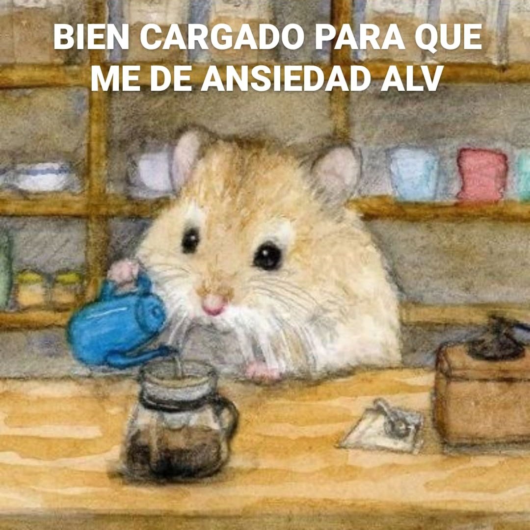 Yo sirviéndome café