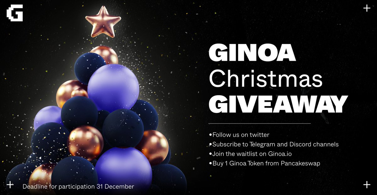 ginoa_io's tweet photo. 🎄It’s time for the CHRISTMAS GIVEAWAY from Ginoa! The smartest way to barter, trade and to find out the fair prices of NFTs!

🎁10 lucky participants will be granted 1000 GINOA Tokens in total

👉🏻Join the Ginoa Community, and be the first to know about all the innovations&amp;events https://t.co/Lo9UEl8ddS