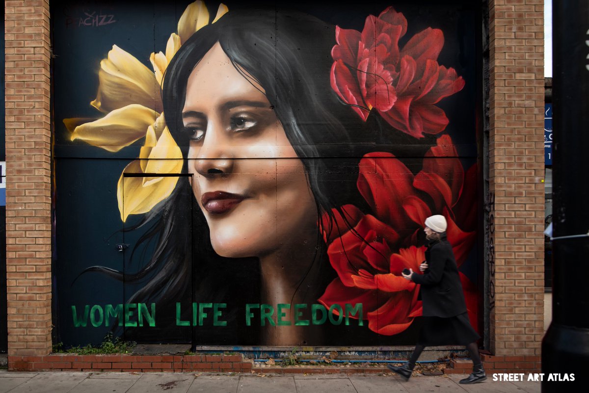 Mahsa Amini

WOMEN LIFE FREEDOM

#peachzz x #sophiemess 
#muralsforfreedom <a href="/cloehakakian/">Cloe Hakakian</a>

#Mashsaamini #humanrights #middleeastmatters #iraniandiasporacollective #persianswithpurpose  #streetart #streetartatlas