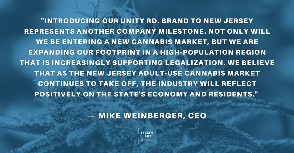 Our dispensary franchise, Unity Rd., is expanding its footprint with a new store in New Jersey. This development marks the 4th U.S. state for our cannabis retail brand and is anticipated to be the 1st location on the East Coast. #cannabis $INLB

prnewswire.com/news-releases/…