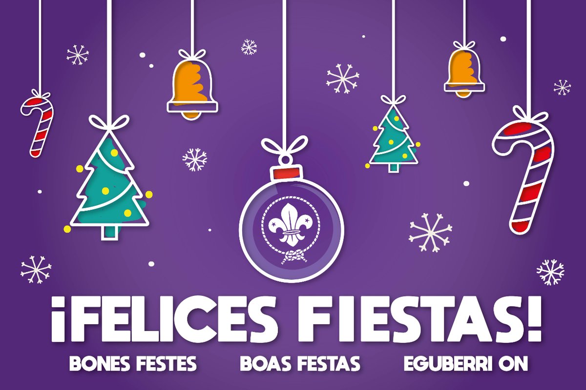 scout_es's tweet photo. @scout_es os desea 🎄 ¡Felices fiestas! 🎄
Desde la colonia hasta el voluntariado más veterano, nuestros mejores deseos para todas las personas que forman parte de esta organización. Sigamos construyendo en 2023 un mundo mejor.
Gracias por formar parte de la familia scout.
SLPS⚜️ https://t.co/1qtrcB1Ijr
