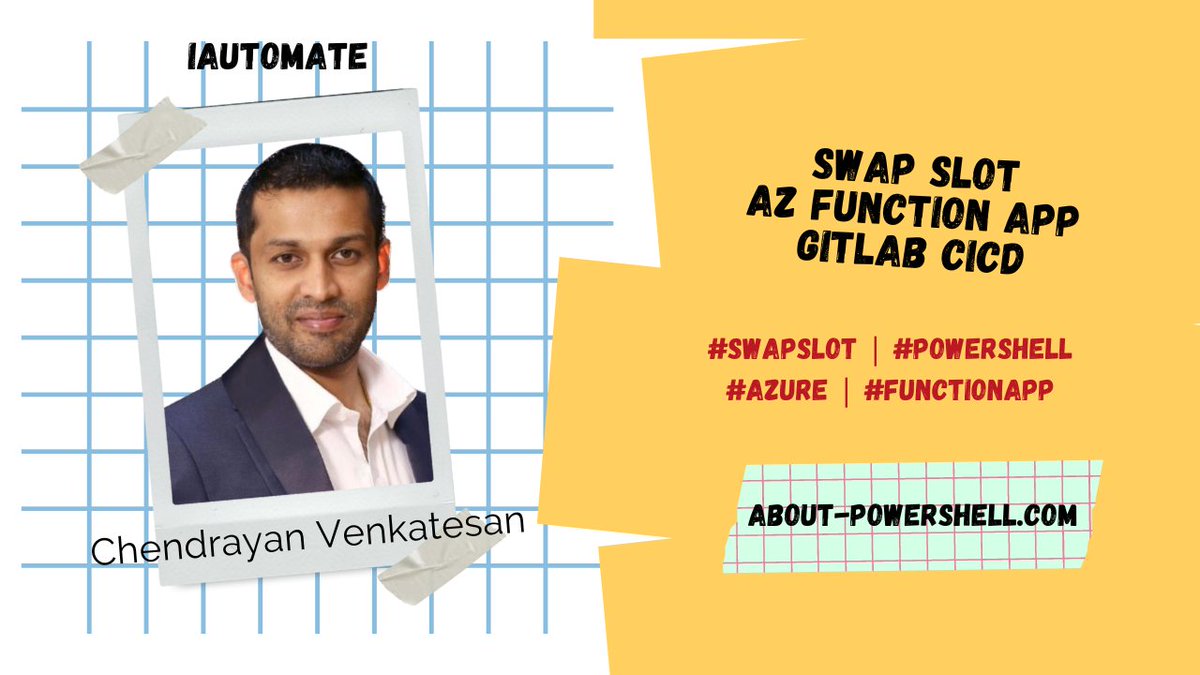 #AzureFunctions #SwapSlot #GitLab #CICD - #BlueGreen #Deployment 
youtu.be/vYpCO-g1Z-U