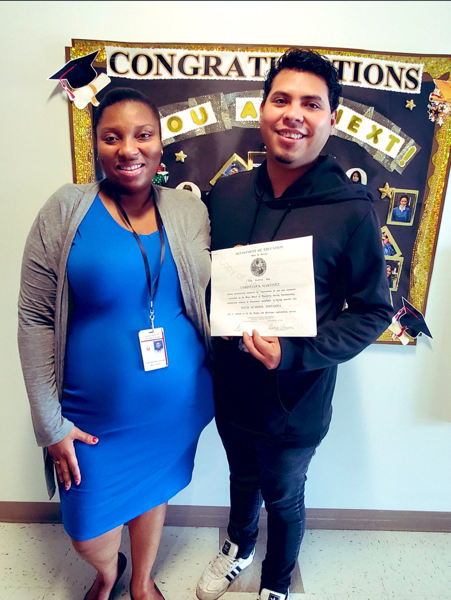 Christian Martinez, we are so proud of you! Six months after you started working on your GED, you did it! Congratulations on earning your high school diploma! We are ready to help you upgrade your job opportunities! #Doityourway