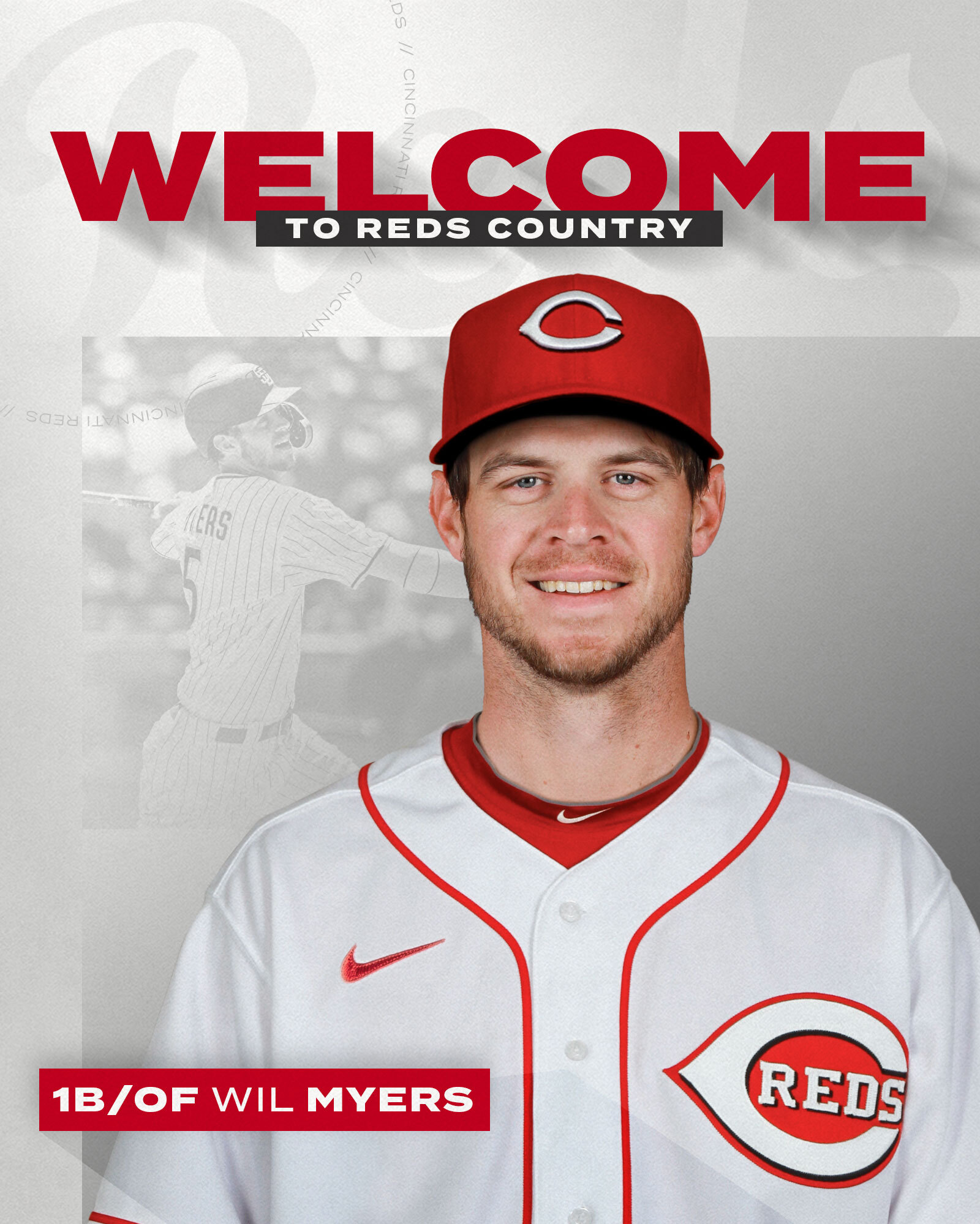 Cincinnati Reds on X: The #Reds today signed 1B/OF Wil Myers to a 1-year  contract through the 2023 season with a mutual option for 2024. Welcome to  Reds Country, @wilmyers❗️  /