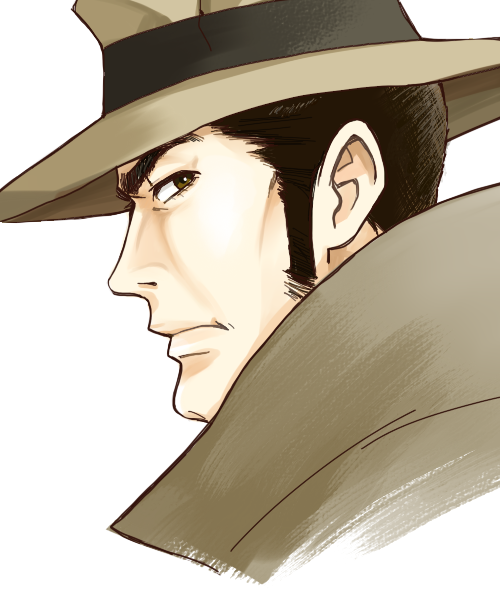 1boy solo male focus sideburns hat thick eyebrows long sideburns  illustration images