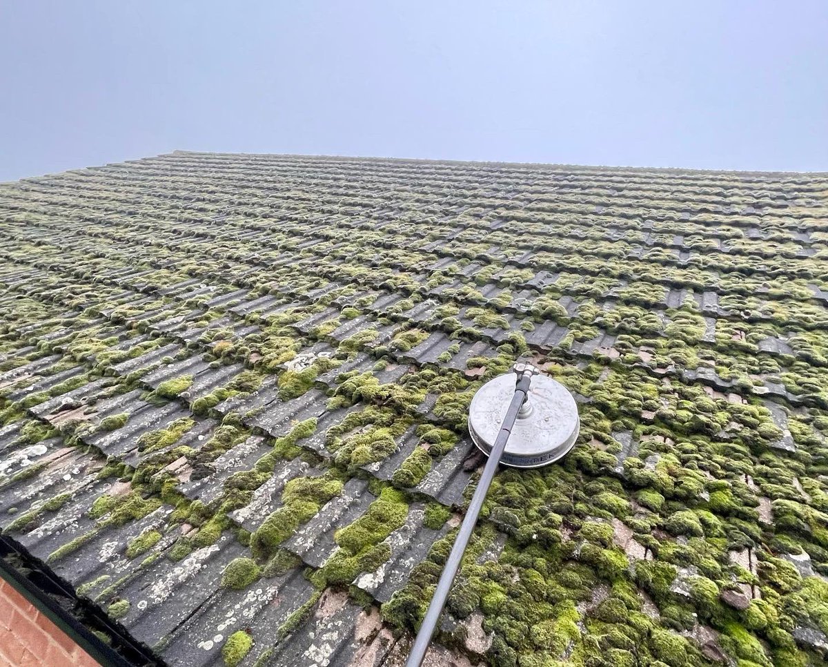 MackintoshClean's tweet photo. This was a pretty good transformation!πππΌ
#roofclean #pressurewashing #cleaning #mossremoval #restoration #clean #steamcleaning #pressurewashing #pressurewash #jetwash #jetwashing #powerwash #satisfying #transformation #aemackintosh #windowcleaner #local #professional #service https://t.co/n9Cw1KTcRv