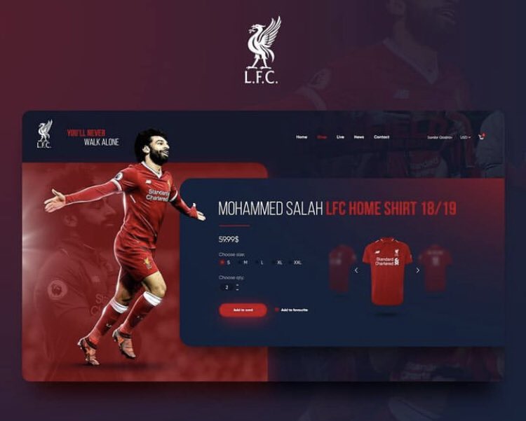 designcommando's tweet image. #LiverpoolFC #lfc store website design #LIVMCI #FACup #EPL