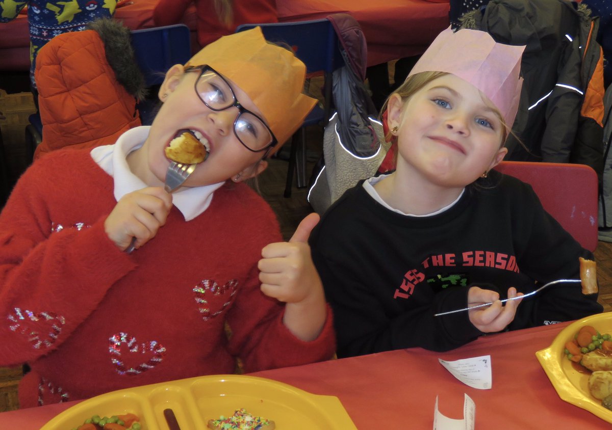 Many a cracker was pulled but DEFINITELY not a sprout in sight as the children enjoyed their annual Christmas dinner last week!

<a href="/WNAT_Home/">West Norfolk Academies Trust</a> <a href="/beckywalker306/">Becky Theobald</a>