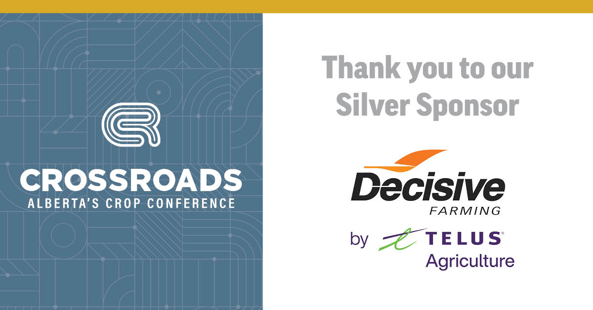 CrossRoadsCrop's tweet photo. Thank you to @DecisiveFarming for being one of #CrossRoadsCrop23's silver sponsors!

https://t.co/yjF9qERICL 

#AgTwitter #WestCdnAg https://t.co/wiPIU8IJF6