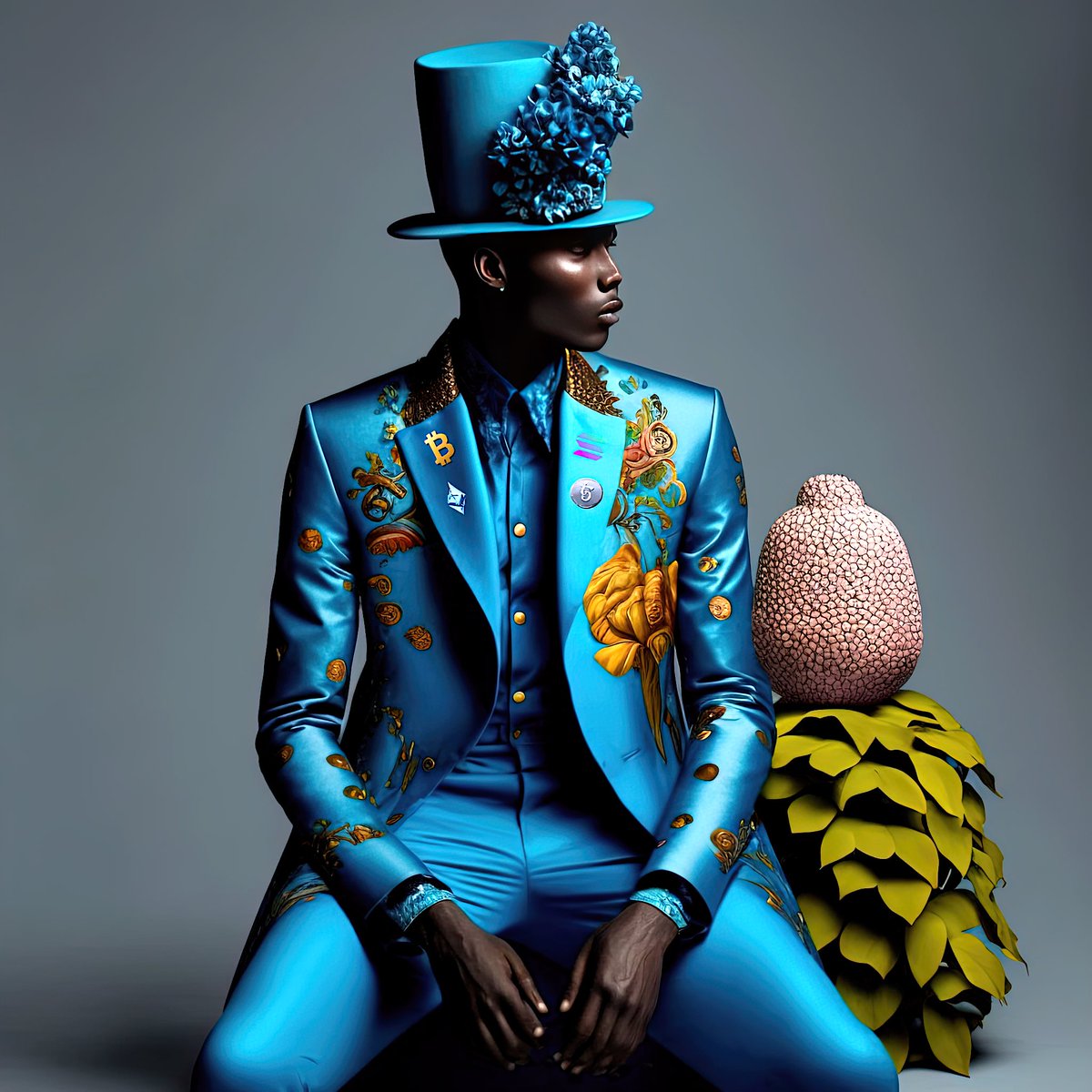 artmarteau's tweet photo. @Str4ngeThing Deon began in The Big Easy. Heโs a Mardi Gras mainstay, a voodoo vendor and some sort of surreptitious saint who forged his fortunes when he antecedently adopted digital dough. Now he is the coalescence of cryptographic commerce, contempo couture and Creole cool. #Str4ngething #1 https://t.co/ETIffeBRM4