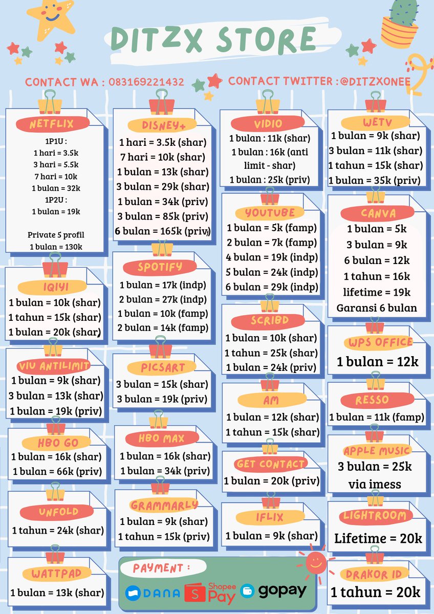 chlan | jual netflix dll ya gess tweet media