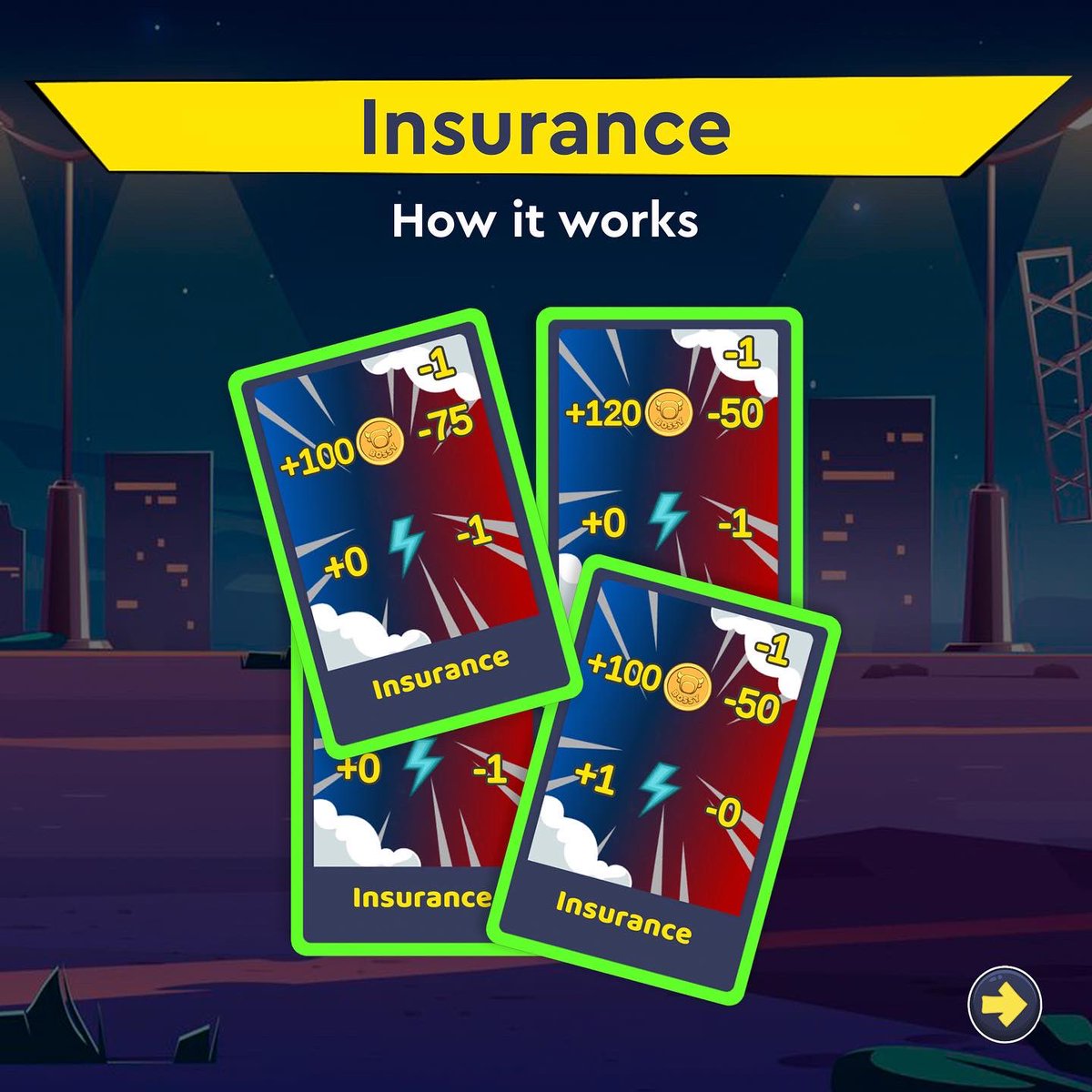 FiGames_io's tweet photo. Next cards –  Insurance🌱
The card of this group means that you recieved insurance payment🤑

Waiting for you in the game😎

#nfts #nft #nftcollector #nftcommunity #nftcollectibles #nftcollection #nftgallery #NFTdrop #nftcollectors #p2e #p2egame #nftgame #nftchips https://t.co/9Qc9FMw2OW