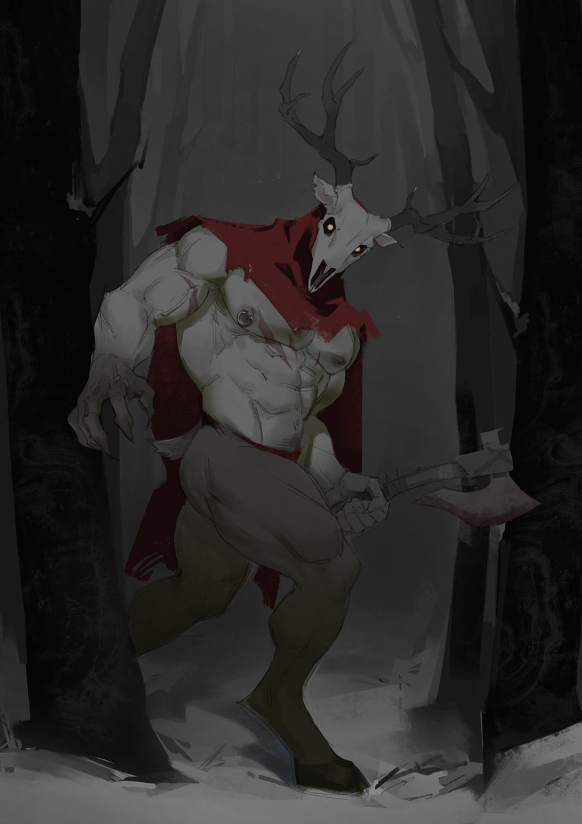 Treblack_XwX's tweet photo. He'll find you, naughty boy. https://t.co/1aV3JiWg8Q