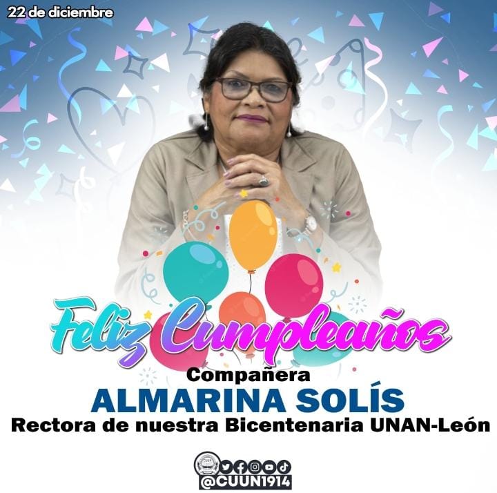 #UVPDenisSilva
#DiciembreAlegriasFamiliares 
#LeonRevolucion 
<a href="/siproesunanleon/">SIPROES UNAN -León</a> @CUUN1914 
BENDICIONES!!!