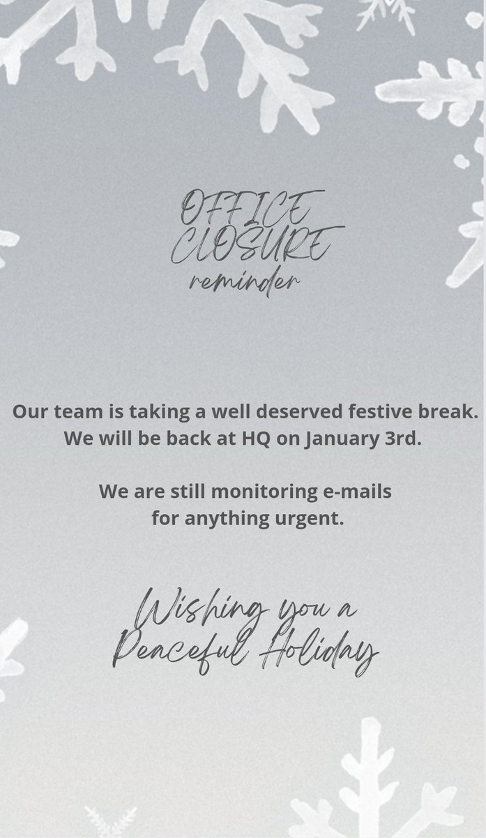 Wishing you a wonderful festive time, whatever you're up to! ❄️🌲❄️