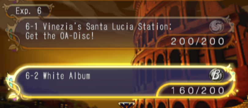 Aleg75's tweet photo. @SomeKawamas Yeah, the only battles in Story mode where I didn't get S rank were Ghiaccio vs Mista and Secco vs Bucciarati. https://t.co/Nmlen4VyTb