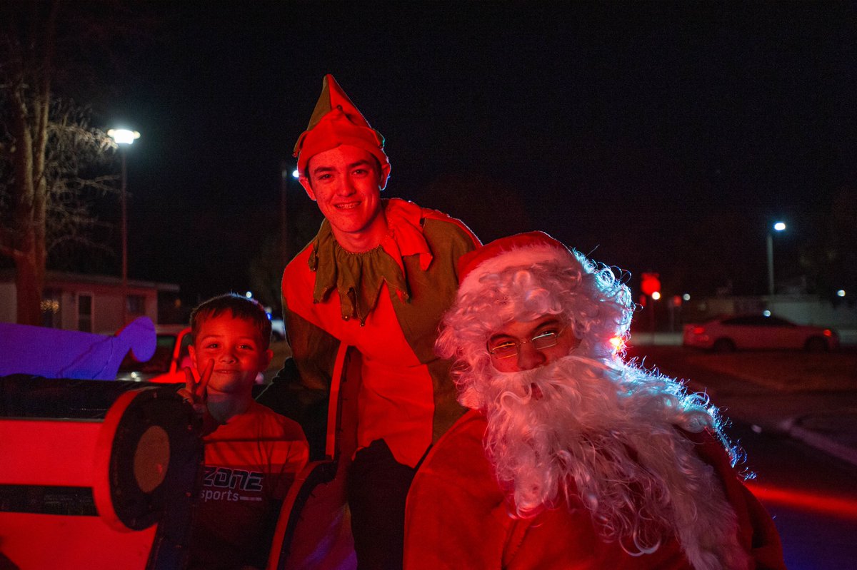 nmsu's tweet photo. ICYMI: #NMSU's Fire Department assisted Fireman Santa and his trusty elf in collecting letters from all the good little girls and boys on campus! https://t.co/5KBPR5qd7L
