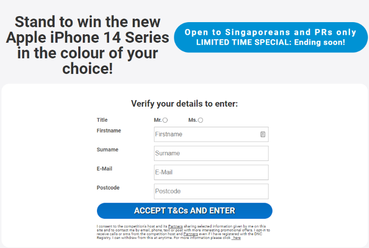 MinePopularcom's tweet photo. Enter for a iPhone 14!
Enter your information now for a chance to win.
#Singapore
https://t.co/KcUMCZPDmW https://t.co/4rEsUxKDOH