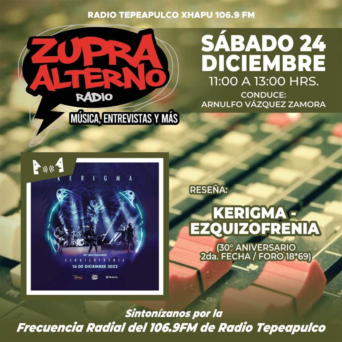 ARNULFOVAZQUEZ's tweet image. #MERRYCHRISTMASHAPPYHOLYDAYS2022 #REVIEW30THANNIVERSARYOFKERIGMASEZQUIZOFRENIAFORO1869CDMX #ZUPRAALTERNO #ROCKYOTRASALTERNATIVAS #SABADO24DICIEMBRE #DE11ONCEDELAMAÑANAA1UNADELATARDE #RADIOTEPEAPULCO106PUNTO9FM #CONDUCEARNULFOVZ #DGPHYAYOL 

radioytelevision.hidalgo.gob.mx/pag/radiotepea…