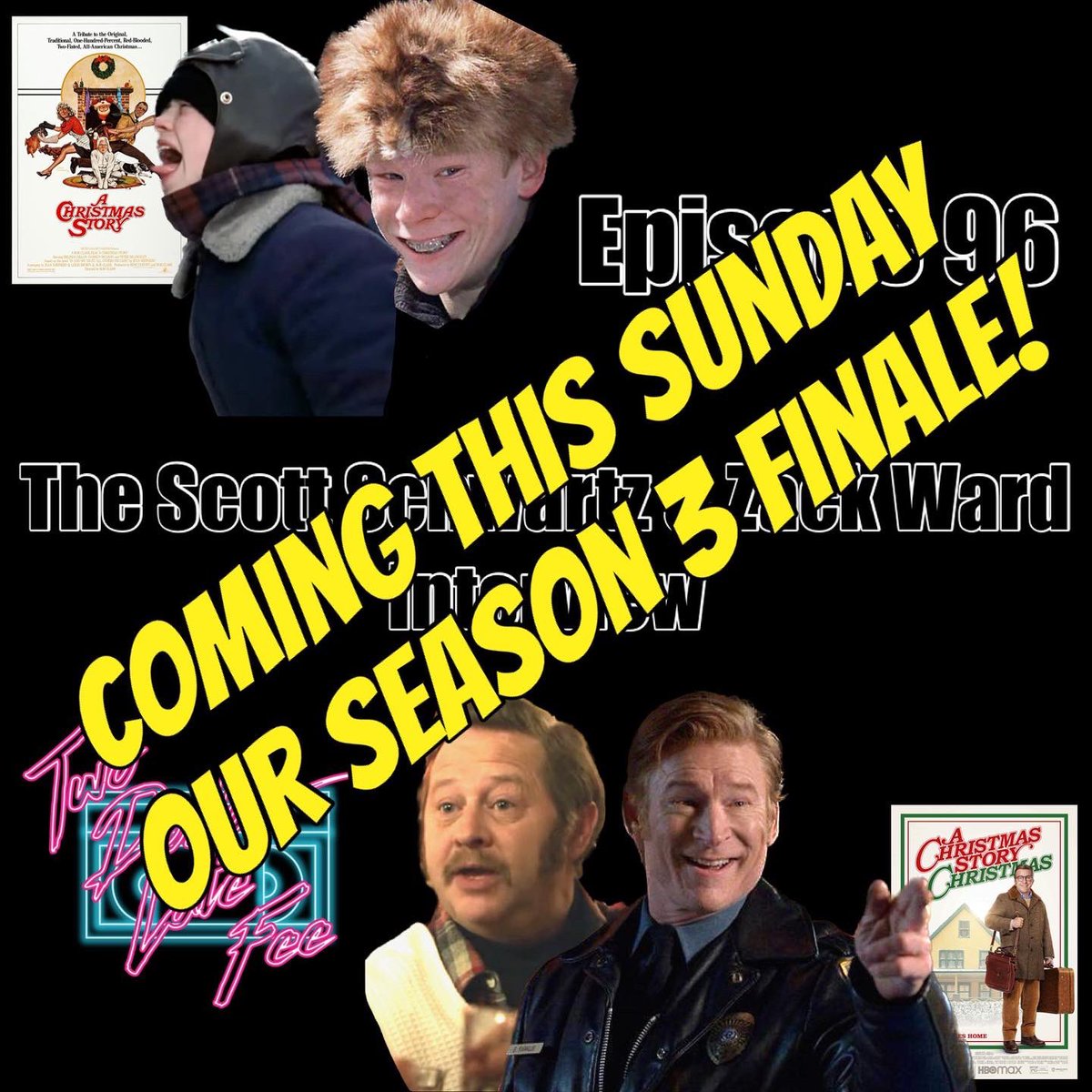 2dollarlatefee's tweet photo. What a packed month of Dec we’re having! The Warriors w That 80s Dude, interview w DPK, &amp; this Sun (Christmas Day) we’re dropping our ep w Scott Schwartz &amp; @totalzackward! So much holiday fun!
#christmasstory #scutfarkus #thewarriors #80smovies #90smovies #70smovies #nostalgia https://t.co/efdN5VpdYP