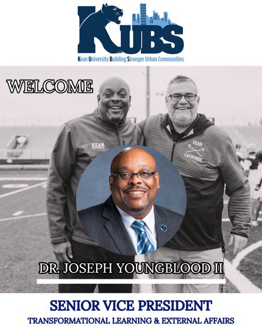 keankubs's tweet photo. We are pleased to announce our K.U.B.S. Team who work with Transformational Learning &amp; External Affairs at Kean University.

Sr. Vice President Dr. Joseph Youngblood II 

Executive Assistant Peggy Thompson

K.U.B.S. Coordinator Michael Shapiro https://t.co/WArNm9Qa5S