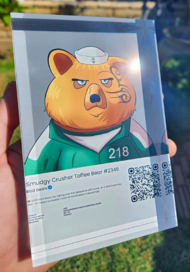 Show off the Physical version of your NFTs in real life!

Shop Here: nft2youu.com

#Corntownwtf #MintingSoon #MintingNow #Web3 #OpenSea #GodHatesNFTees #BAYC