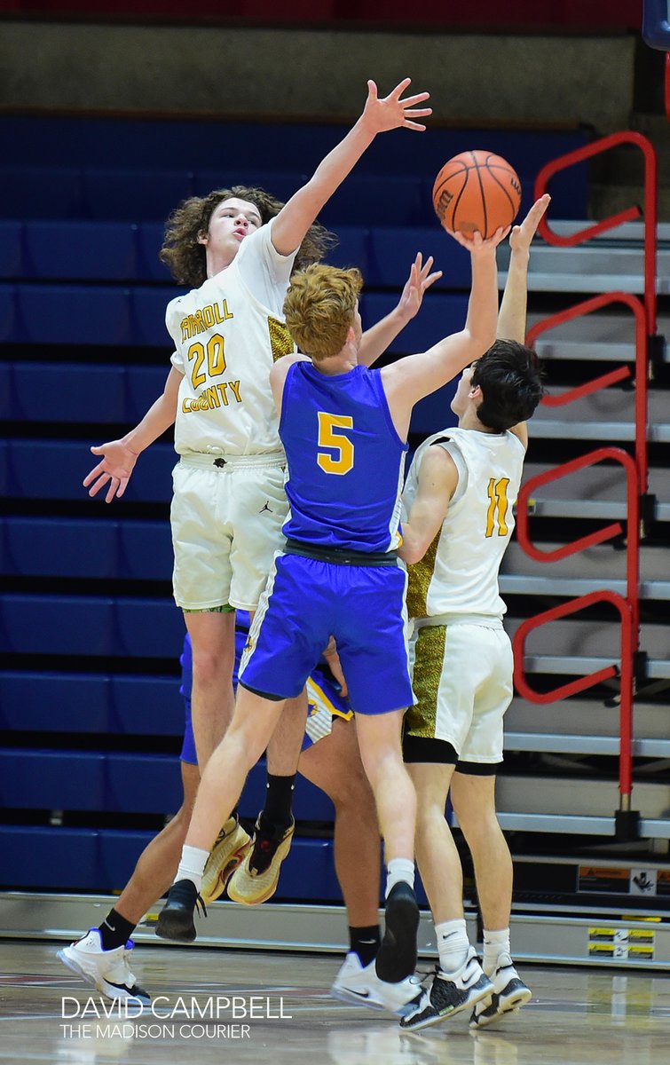 CampbellSports's tweet photo. Trimble County rallies from 12 points down to beat Carroll County 64-56 and claim 5th place in the JCIT. (Madison Courier Photos) https://t.co/bMyEqZRpDh