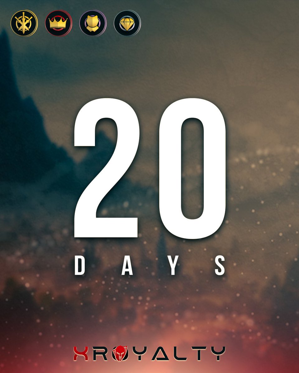 Coachjv_'s tweet photo. 20 days left until the launch of xRoyalty on #xrpl Jan 11 2023! #xrp kings and queens are here👸🤴

Link in bio to discord and updates👈

https://t.co/QUWTljQrqI https://t.co/GfuOOJivp3