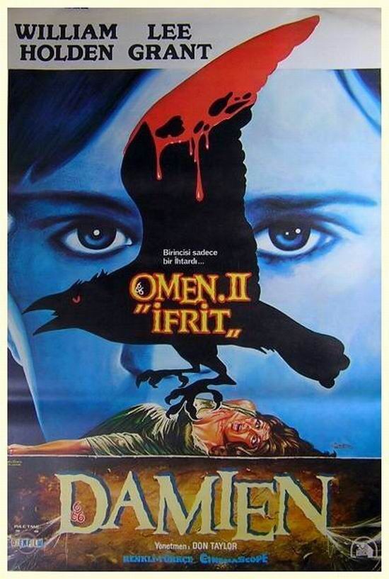 Turkish movie poster for #DamienOmenII (1978) #WilliamHolden #LeeGrant #LanceHenriksen #JonathanScottTaylor #RobertFoxworth #DonTaylor #MikeHodges