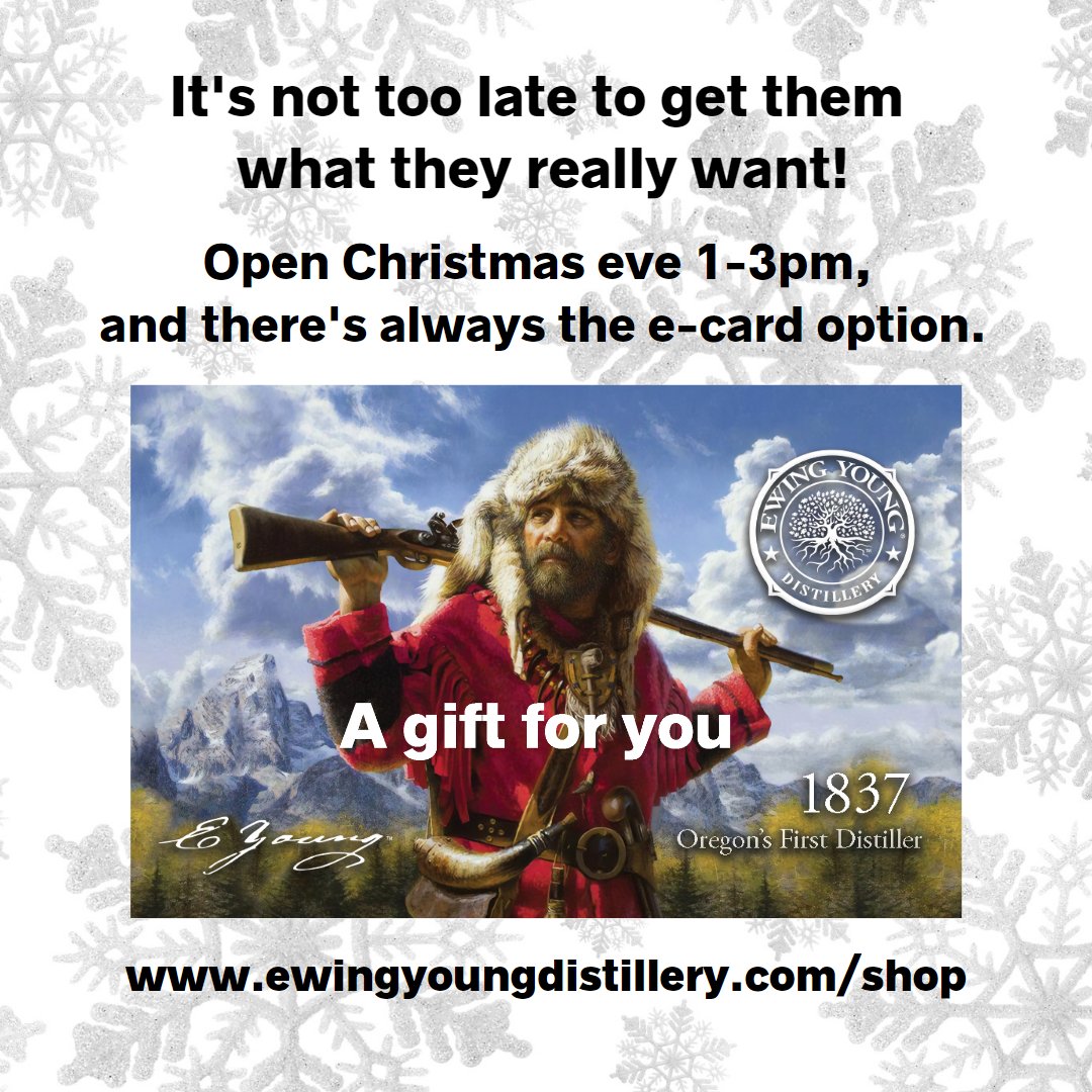 Ugh, this weather.  We've got you covered for last minute gifts.
#ewingyoungdistillery #ewingyoung #lastminutegifts