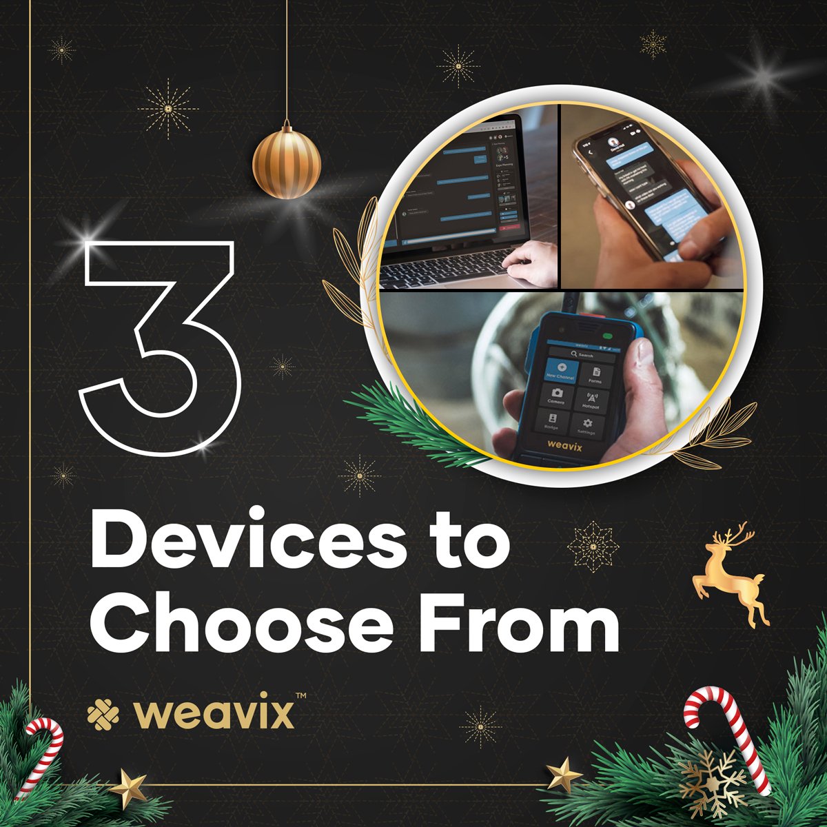 weavixiow's tweet photo. 🎁 🎁 🎁 What could it be? 

With weavix™, we have device options to fit everyone's Christmas list. 

Naughty or nice? #SmartRadio📲, app or desktop? Whatever you're needing, weavix™ has the device for your Christmas list. 

#SmartRadio #IoW #WorkWithWalt #CBRS #DitchTheDumb https://t.co/vg2nRyZAXG