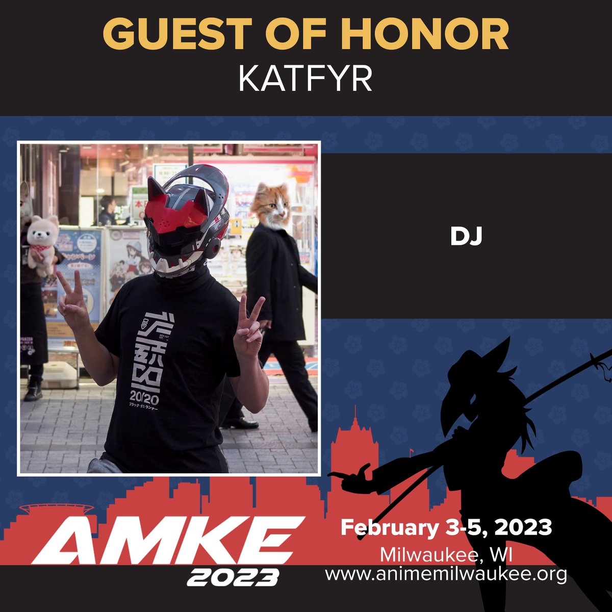 Animemilwaukee's tweet photo. ✨Let’s welcome @HEAVYGRINDER to Anime Milwaukee 2023!

The duo known for Metal-Electro and stunning anime-inspired visuals will be performing on Saturday. @KATFYR will also perform on Friday!

https://t.co/FCnnzhWEKw
https://t.co/753X4hNcHd

#AMKE2023 #AnimeMilwaukee #Guest #DJ https://t.co/WbYQj0zRhT