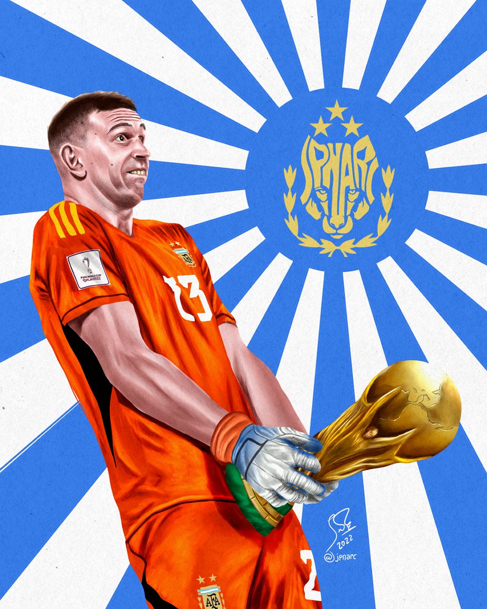 Mentalmente estancado en el 18/12/2022...

#emilianomartinez #dibumartinez #afa #qatar2022 #argentina #worldcup #fifawc2022 #illustratedart #draw #digitalartist #jpnarc