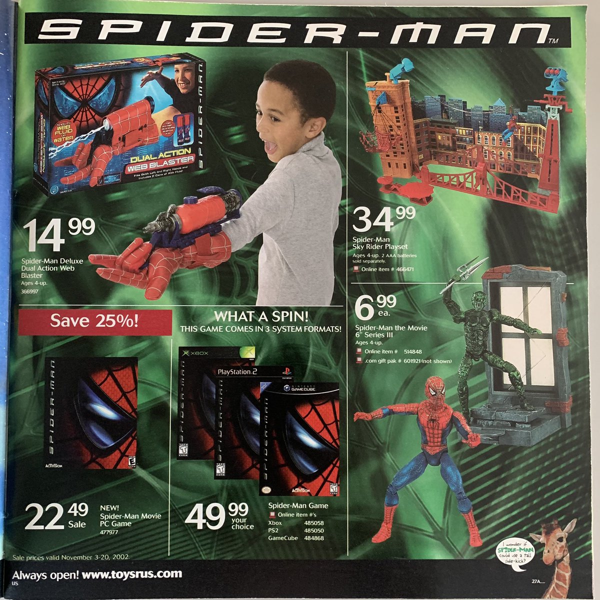AuxGod_'s tweet photo. Toys R Us Ad from 20 Years Ago (2002) https://t.co/F4WSLAKI3K