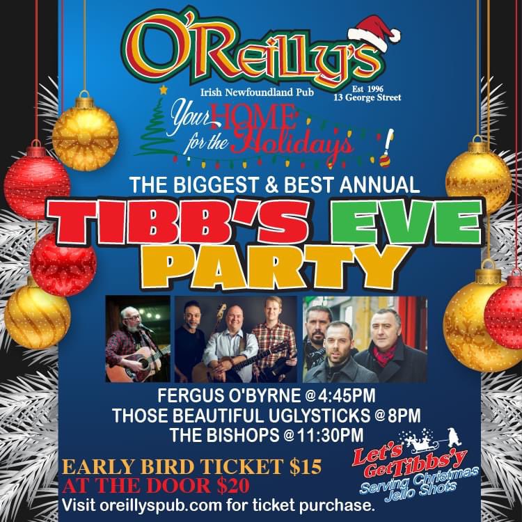 Friday Dec 23rd. Hope to see you all <a href="/oreillys_pub/">O'Reilly's Pub</a> on <a href="/GeorgeStLive/">George Street</a> #Christmas <a href="/DowntownStJohns/">Downtown St. John's</a>