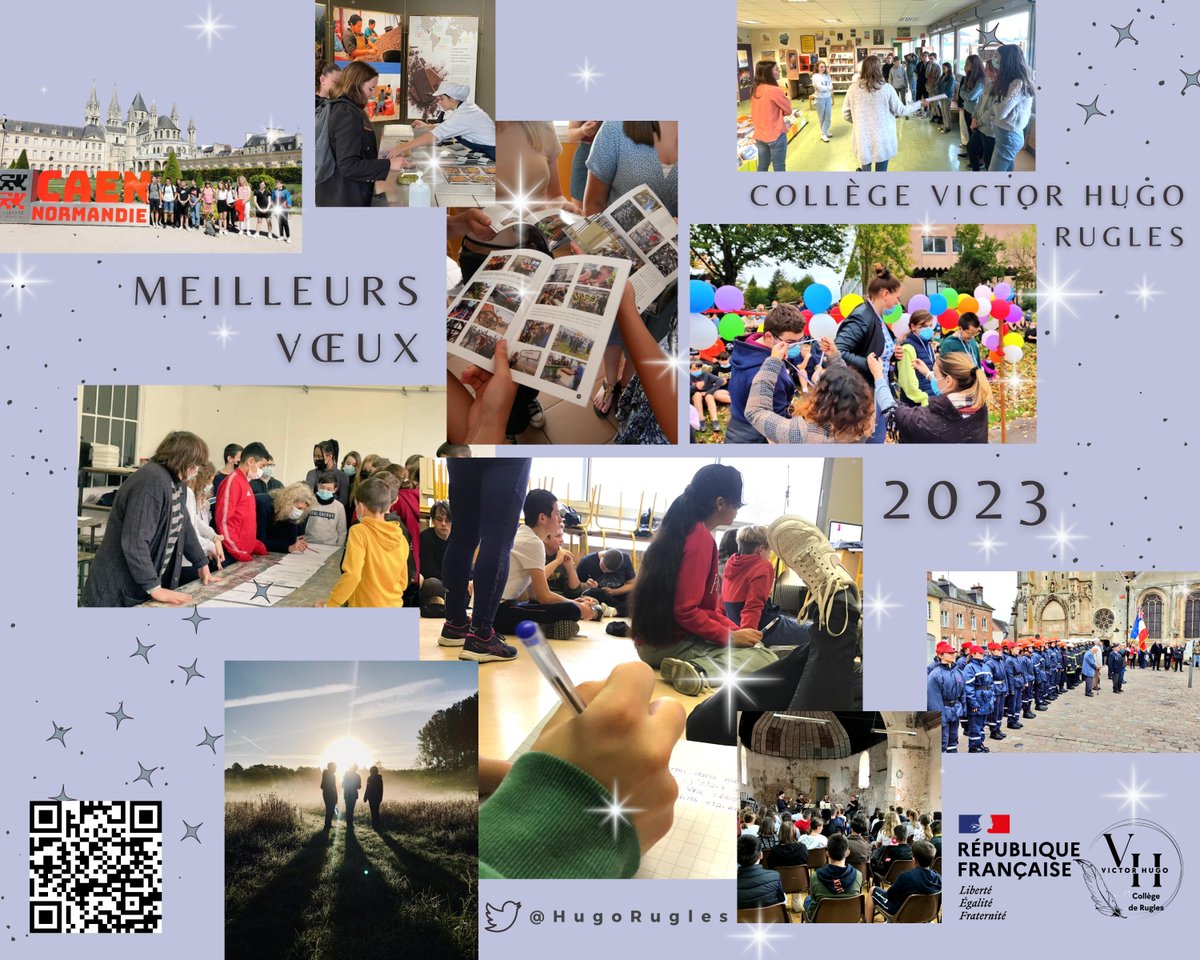 HugoRugles's tweet photo. Les équipes du collège @HugoRugles vous adressent leurs #MeilleursVoeux2023.
Que cette nouvelle année soit riche en réussites et en engagement de nouveaux projets.
@ac_normandie
@MoncadaFra
@Fmarchand_27
@dsden27
@EureenNormandie
#INSE27
#VilleDeRugles
#TER https://t.co/HYhuP4Ymy3