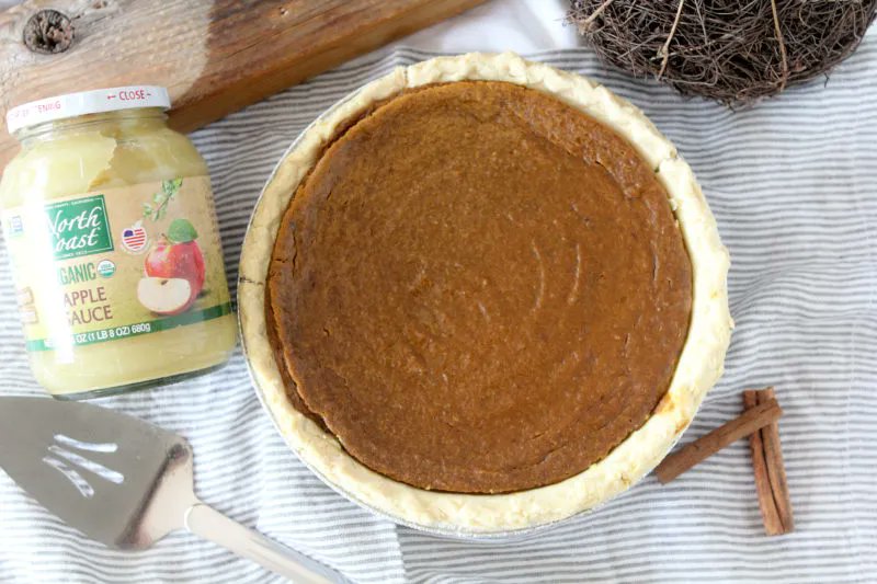 Something about #pumpkinpie always makes us wonder, "Why do we wait all year long to make this wonderful treat?!" This one, made with #applesauce instead of eggs, has a silky custard to die for and can easily be made #vegan. buff.ly/3hBfvAf