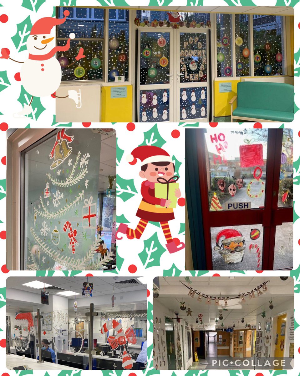 Great to see all the festive decor across @RMCHosp. 1st, 2nd and 3rd place prizes for best dressed window to @RMCH_PED, @Starlight_RMCH Outpatients and Galaxy House. Prizes for best dressed department to @Starlight_RMCH Ward, North Children’s @HealeyVicki and @RMCH_CRC 🏆🎁👏🏼