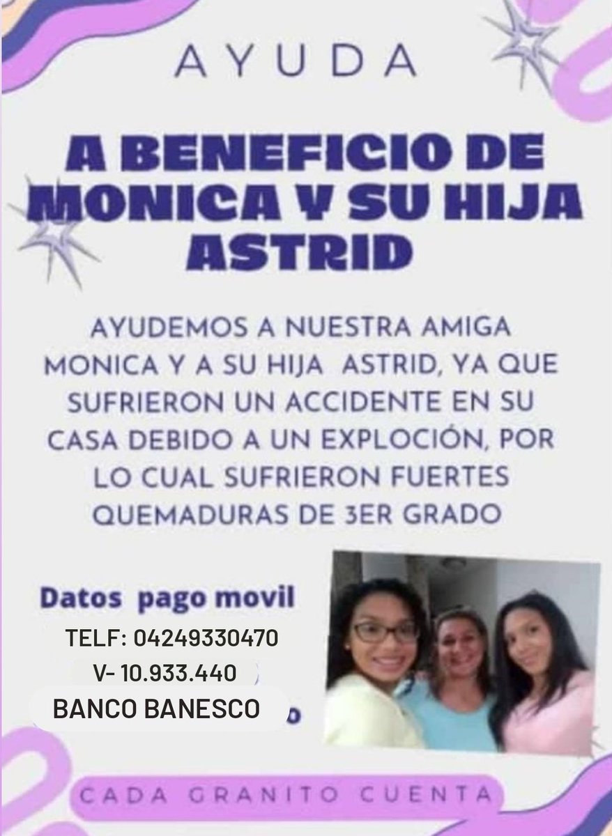 MalvadoElvis's tweet photo. @dicecardenas Las víctimas del incendio en Villa Central, fueron trasladadas al Hospital Ruiz y Paez (Ciudad Bolívar) para poder ser atendidas..
Su situación es delicada y se necesita Apoyo Económico para cubrir tratamientos.
Contacto: 0424-9330470
#RT #Apoyo #Emergencia https://t.co/G7iPpVHddd