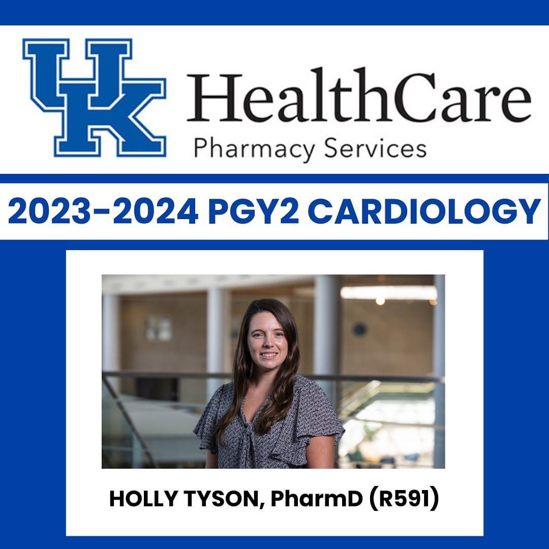 Ashley Schenk, PharmD, BCCP, AACC (@aschenkpharmd) on Twitter photo We are excited to announce @ukgsrxresidency Holly Tyson has early committed to the <a href="/UKPharmRes/">UK Pharmacy Residency</a>🫀PGY2 for 2023-24!
We are also excited that next year <a href="/kdfaulkenberg/">Kathleen Faulkenberg</a> will be RPD & I will be asst. RPD! We can’t wait to carry on the tradition of🫀pharmacy training <a href="/UK_HealthCare/">UK HealthCare</a>! We are excited to announce @ukgsrxresidency Holly Tyson has early committed to the <a href="/UKPharmRes/">UK Pharmacy Residency</a>🫀PGY2 for 2023-24!
We are also excited that next year <a href="/kdfaulkenberg/">Kathleen Faulkenberg</a> will be RPD & I will be asst. RPD! We can’t wait to carry on the tradition of🫀pharmacy training <a href="/UK_HealthCare/">UK HealthCare</a>!